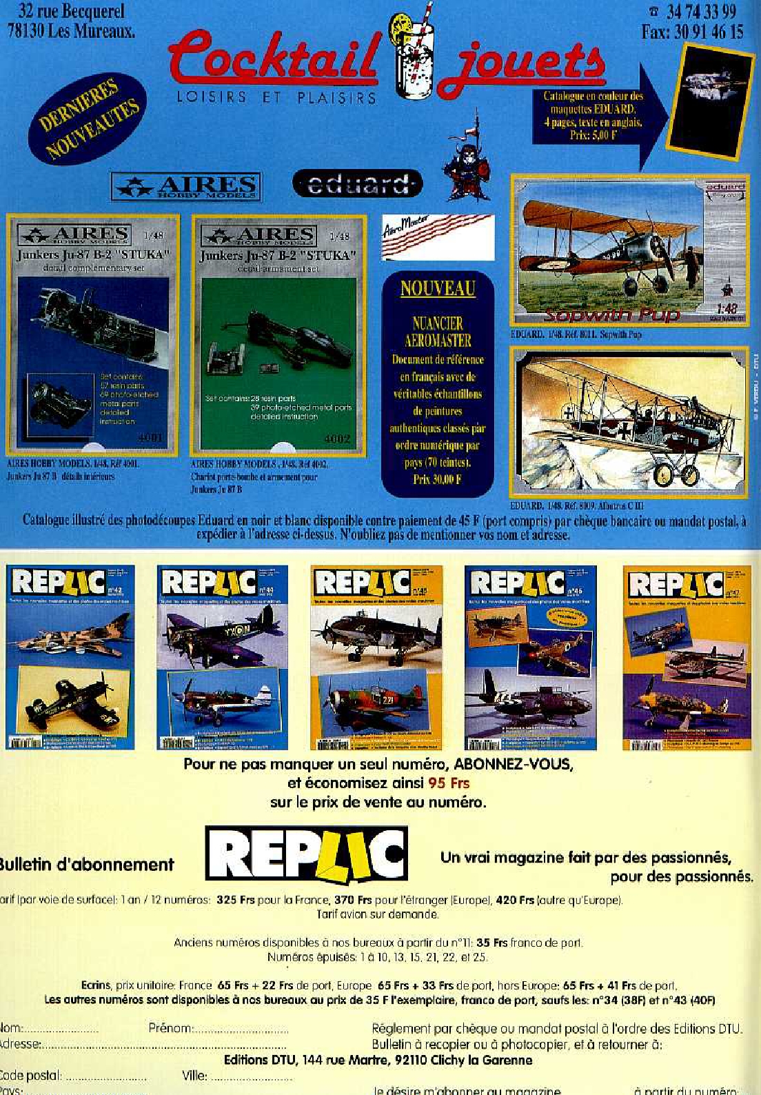 Replic 048 - Potez 63-11, I-16 type 18, F-A-18 Hornet, Bf-109 F